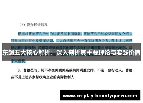 东超五大核心解析：深入剖析其重要理论与实践价值