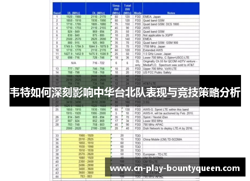 韦特如何深刻影响中华台北队表现与竞技策略分析